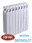Радиатор биметаллический RIFAR МONOLIT (боковое подключение) 500/14 секций с доставкой в Евпаторию